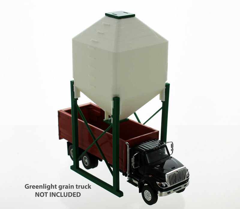 3D To Scale 64-344-GR 1/64 – Drive-Under Bulk Bin Green Scene Prop