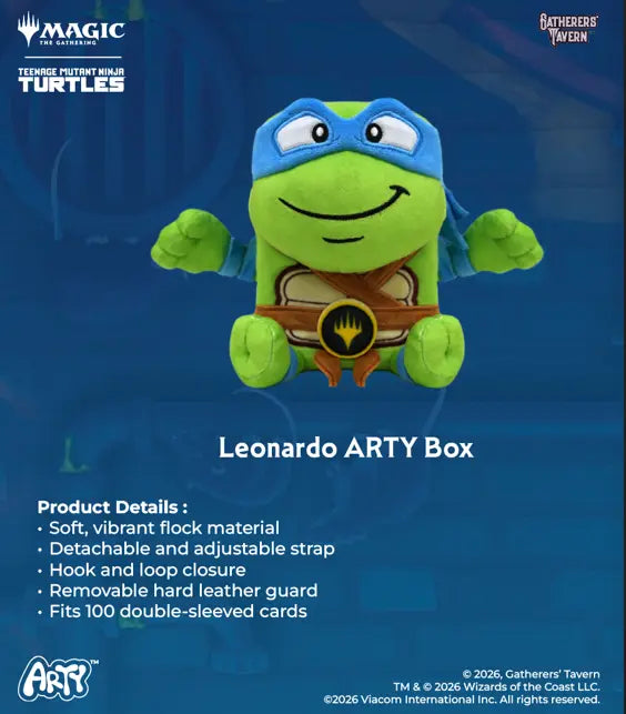 ARTY Deck Box - Leonardo - Teenage Mutant Ninja Turtles TMNT - Golden Apple Comics