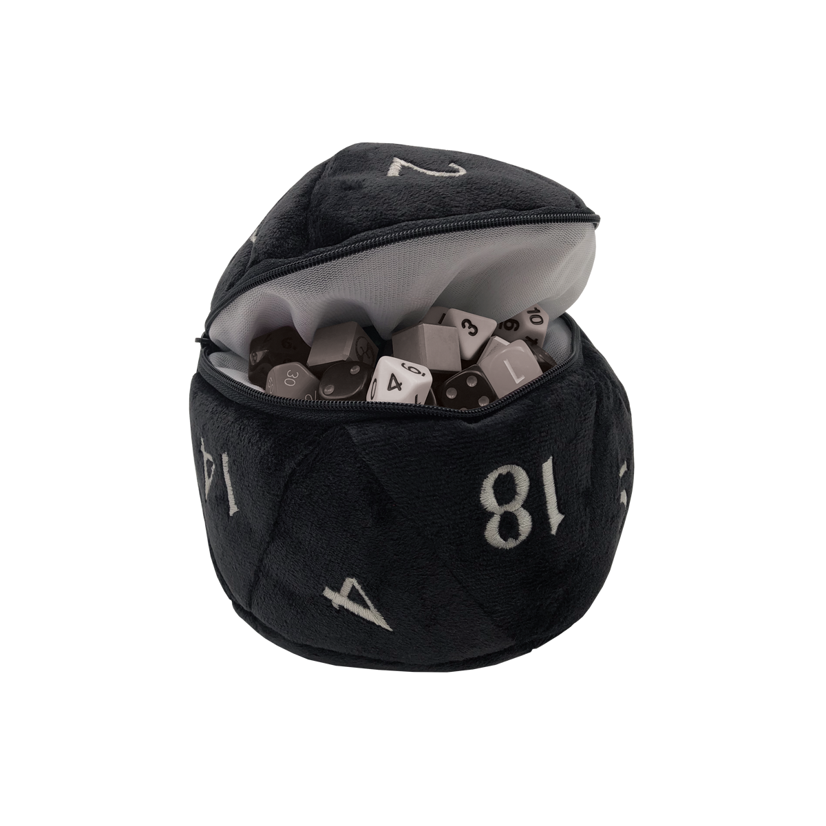 Ultra PRO: Dice Bag - Plush D20 (Black)