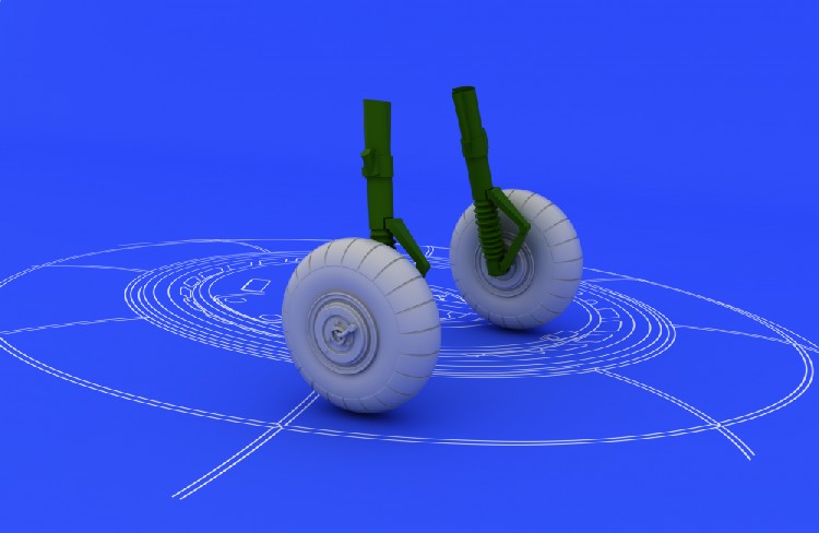 Eduard 672006 1/72 Aircraft- Bf110C/D Wheels for EDU (Resin)
