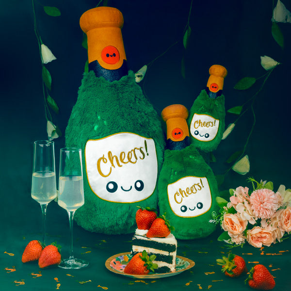 Squishable Boozy Buds - Champagne Bottle (Shot-Sized) - Golden Apple Comics