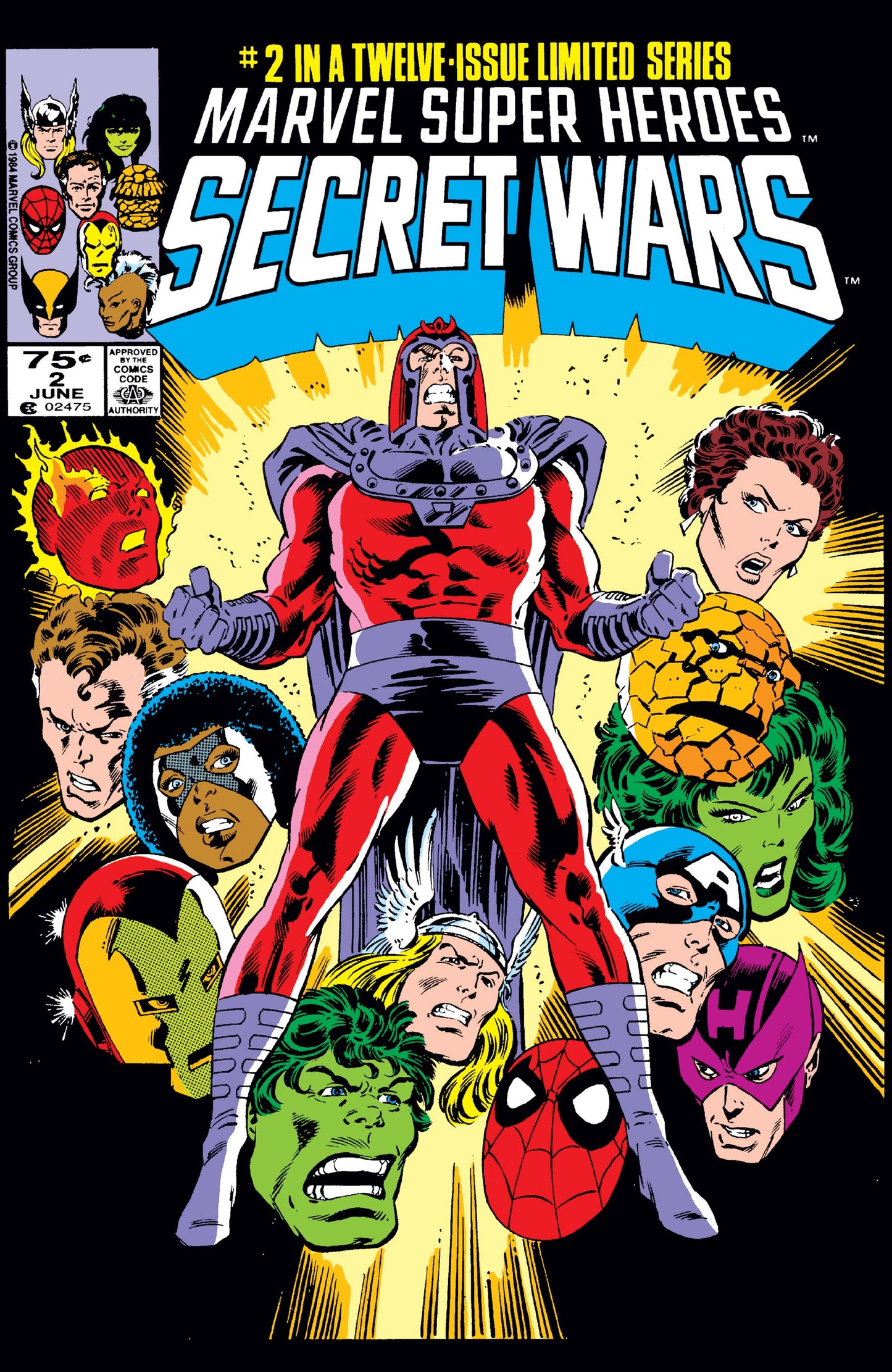 Marvel Super Heroes Secret Wars #2 B Facsimile Edition Foil Variant (02/28/2024) Marvel