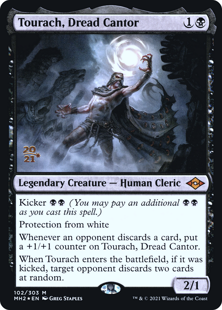 Tourach, Dread Cantor (PRE-102S) - Modern Horizons 2 Promos Foil