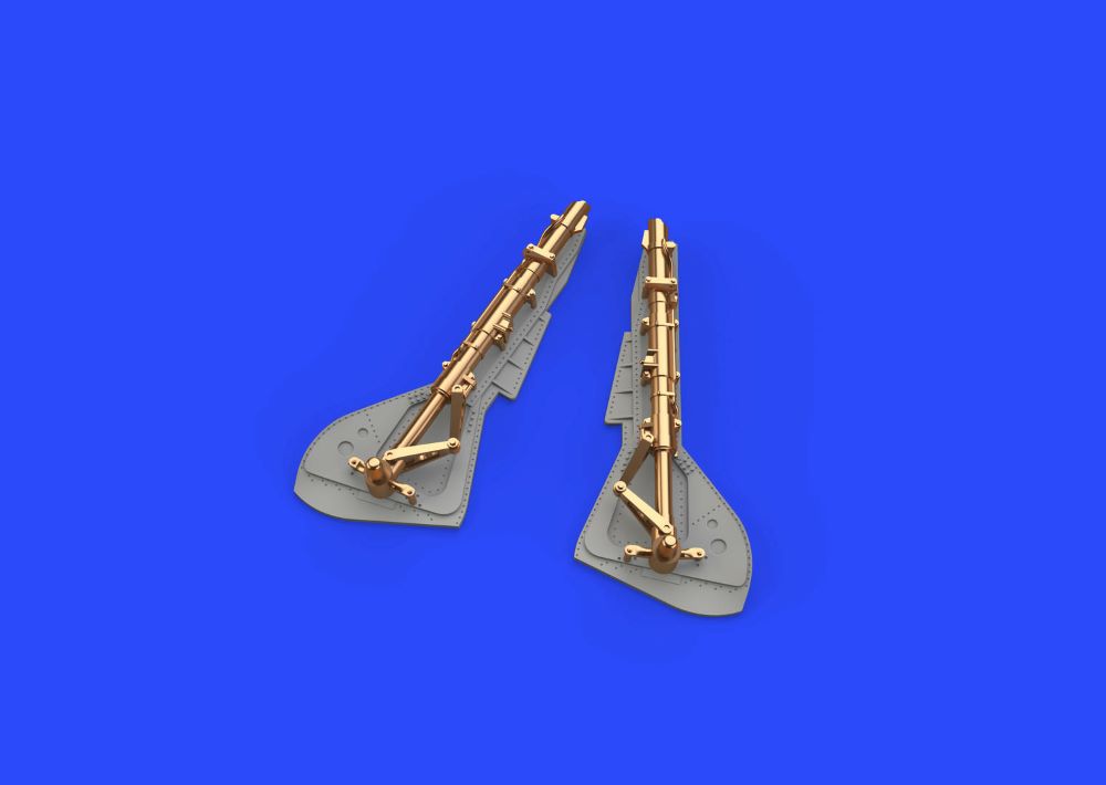Eduard 648942 1/48 Aircraft- Fw190A7 Undercarriage Legs for EDU (Bronze & Resin) - Golden Apple Comics
