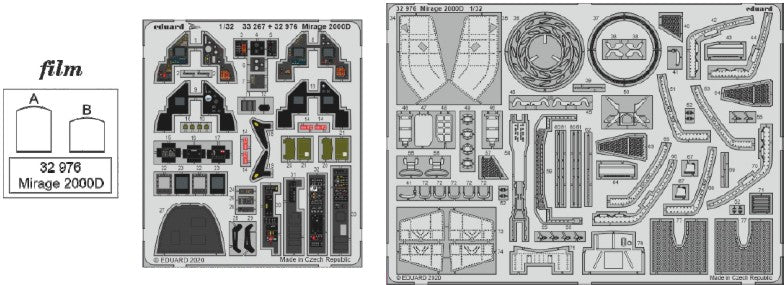 Eduard 32976 1/32 Aircraft- Mirage 2000D for KTY (Painted)