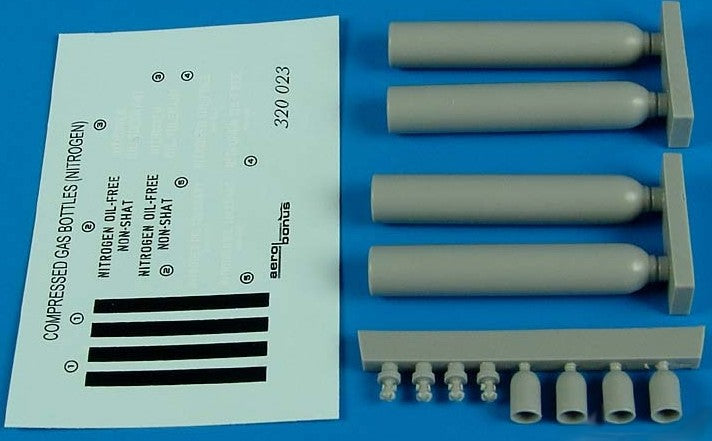 Aerobonus 320023 1/32 Compressed Nitrogen Gas Bottles