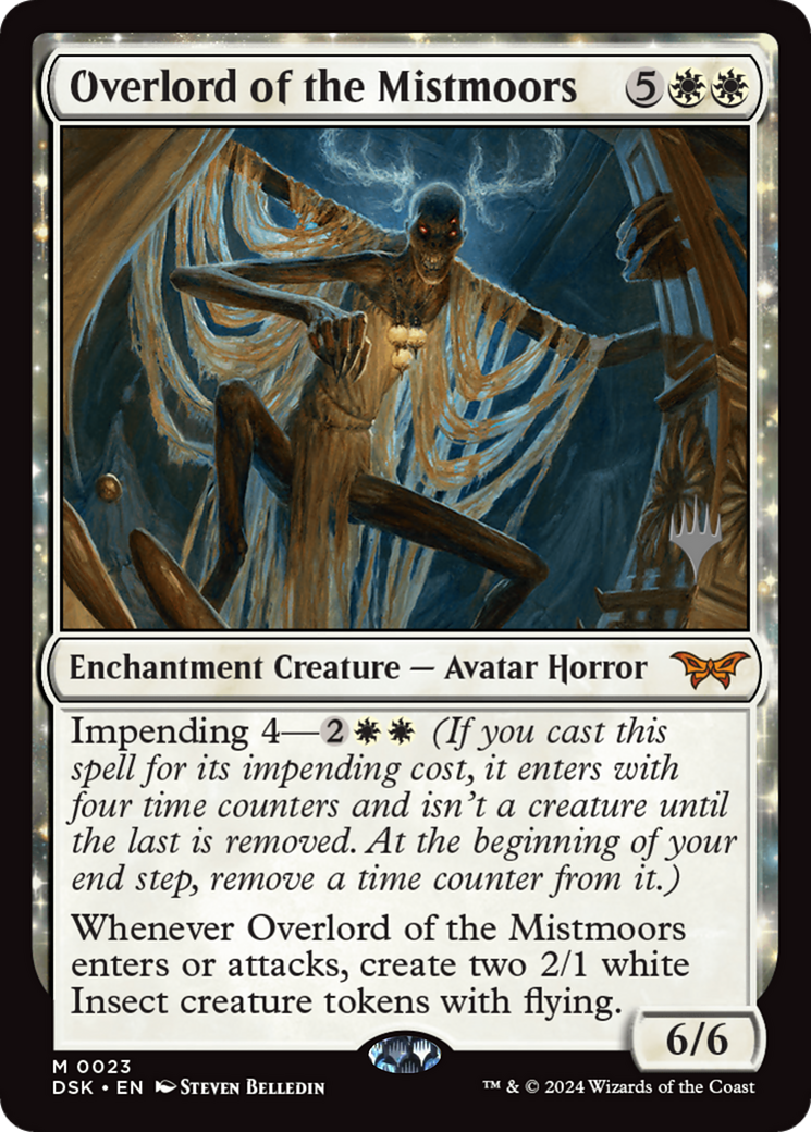 Overlord of the Mistmoors (PPDSK-023) - Duskmourn: House of Horror Promos: (enchantment) Foil