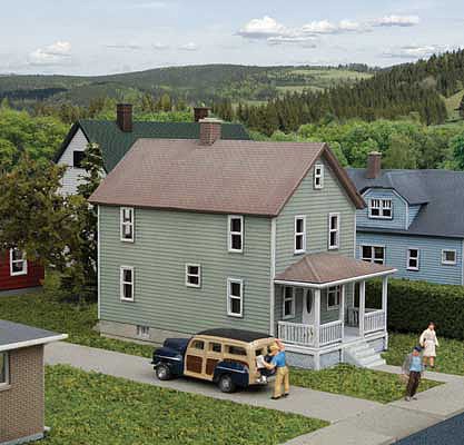 Walthers Cornerstone 933-3888 N Scale Two-Story Frame House -- Kit - Golden Apple Comics