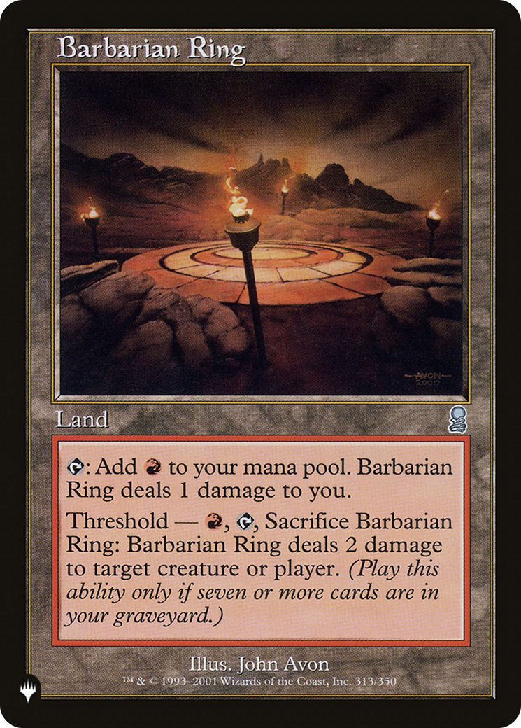 Barbarian Ring (LIST-ODY-313) - The List