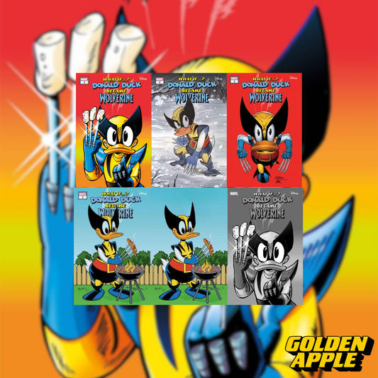 Marvel & Disney What If...? Donald Duck Became Wolverine #1 Cover Set Of 5 (07/31/2024) Marvel