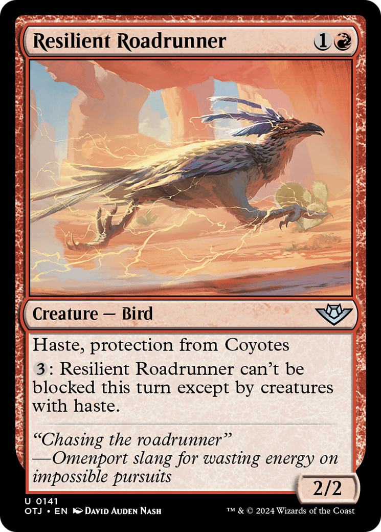 Resilient Roadrunner (OTJ-141) - Outlaws of Thunder Junction Foil