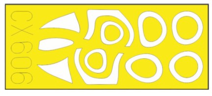 Eduard CX606 1/72 Mask Aircraft- A4E for FJM & Hobby 2000