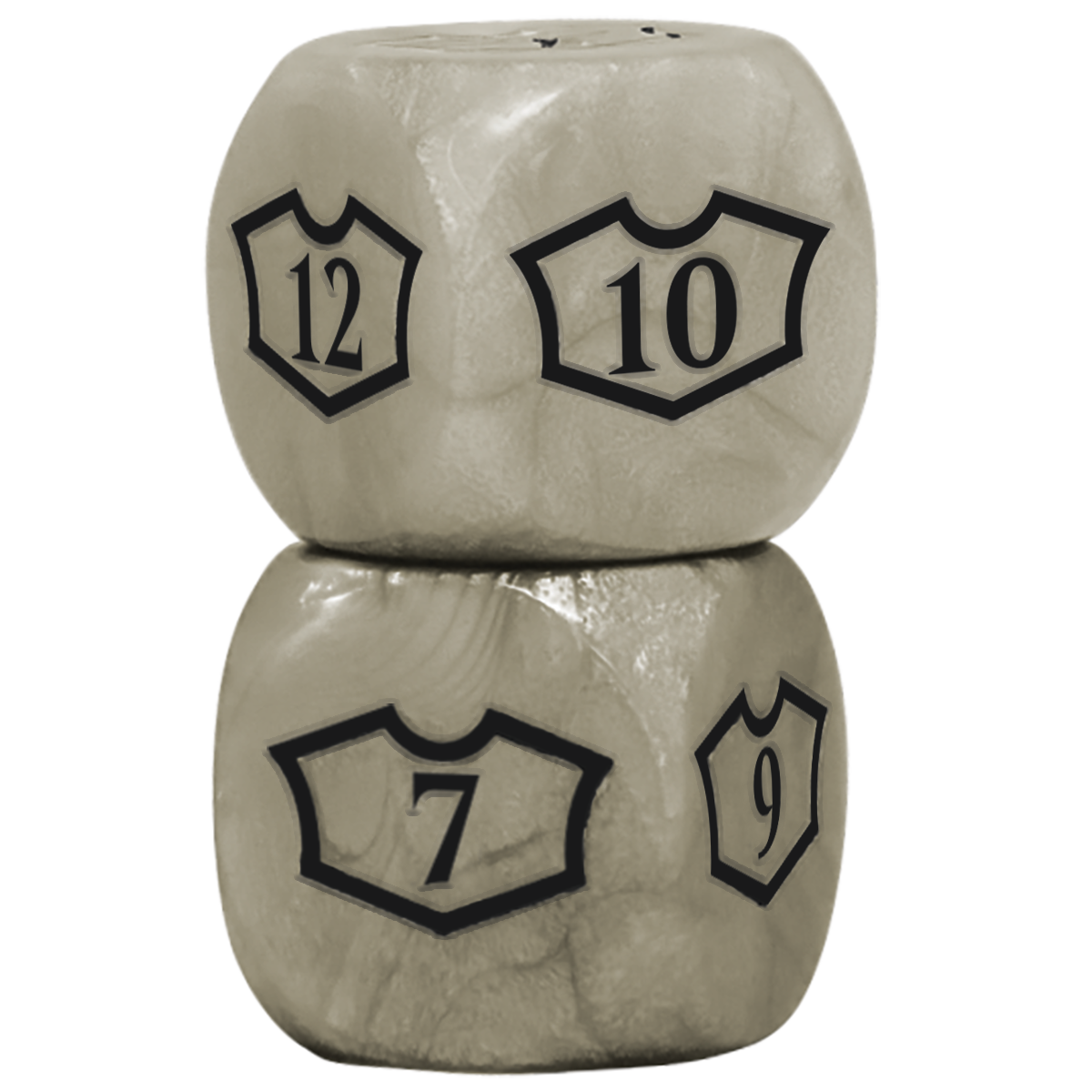 Ultra PRO: Loyalty Dice Set - 22MM Deluxe with 7-12 (Plains)