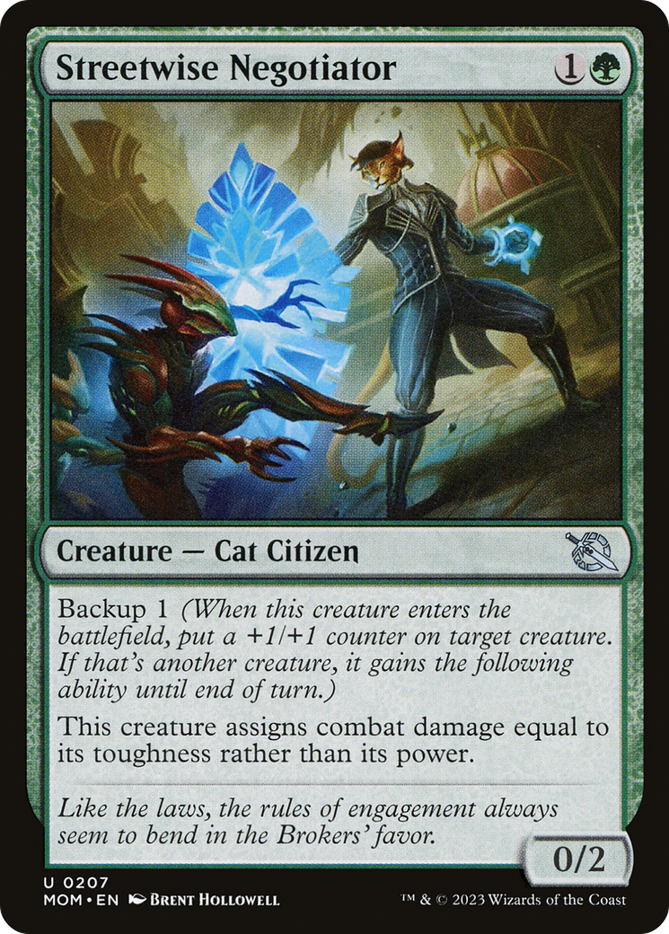 Streetwise Negotiator (MOM-207) - March of the Machine Foil