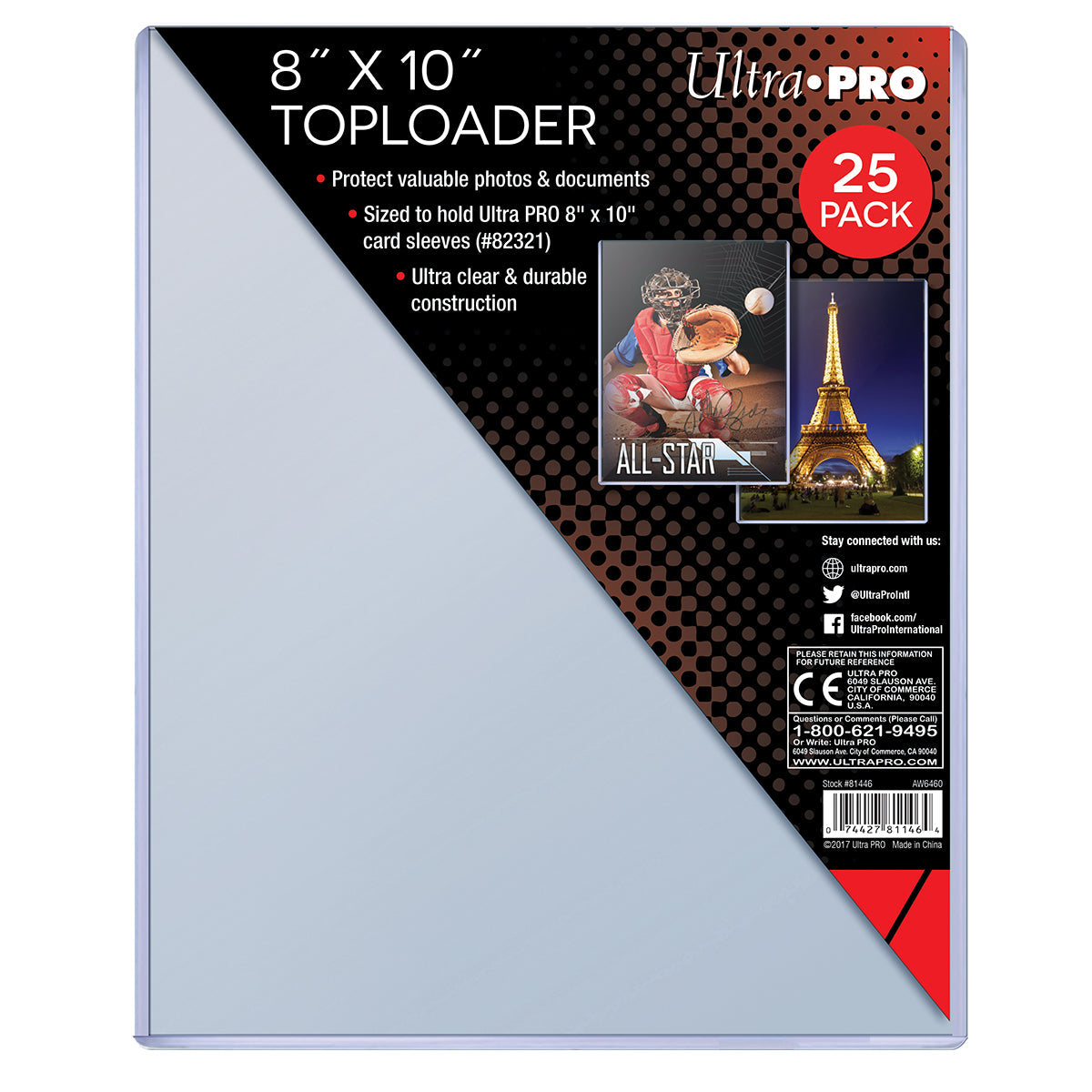 Ultra PRO: Toploader - 8" x 10" (25ct)