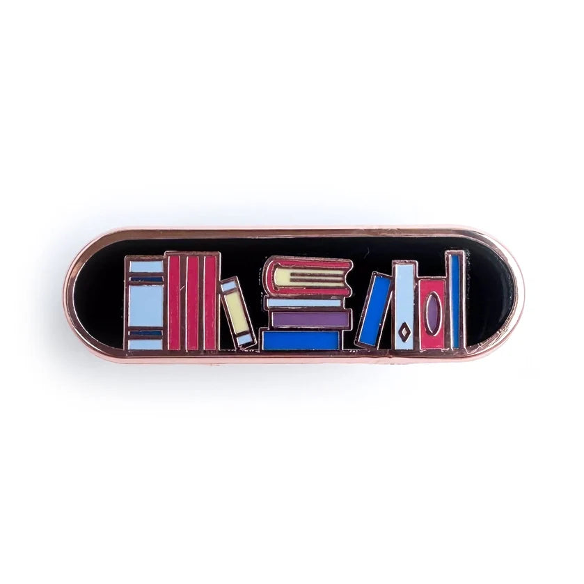 Pride Pals Personality Enamel Pin - Bookshelf