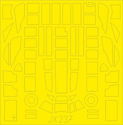 Eduard JX237 1/32 Mask Aircraft- Bf110C2/C7 for RVL