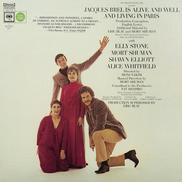 Jacques Brel Is Alive And Well And Living In Paris (Vinyl)