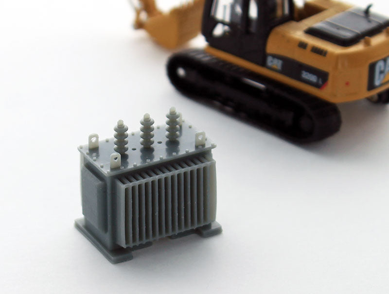 3D To Scale 87-440-GY 1/87 – Electrical Transformer Gray High Detail