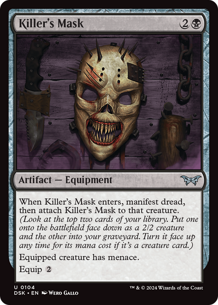 Killer's Mask (DSK-104) - Duskmourn: House of Horror Foil