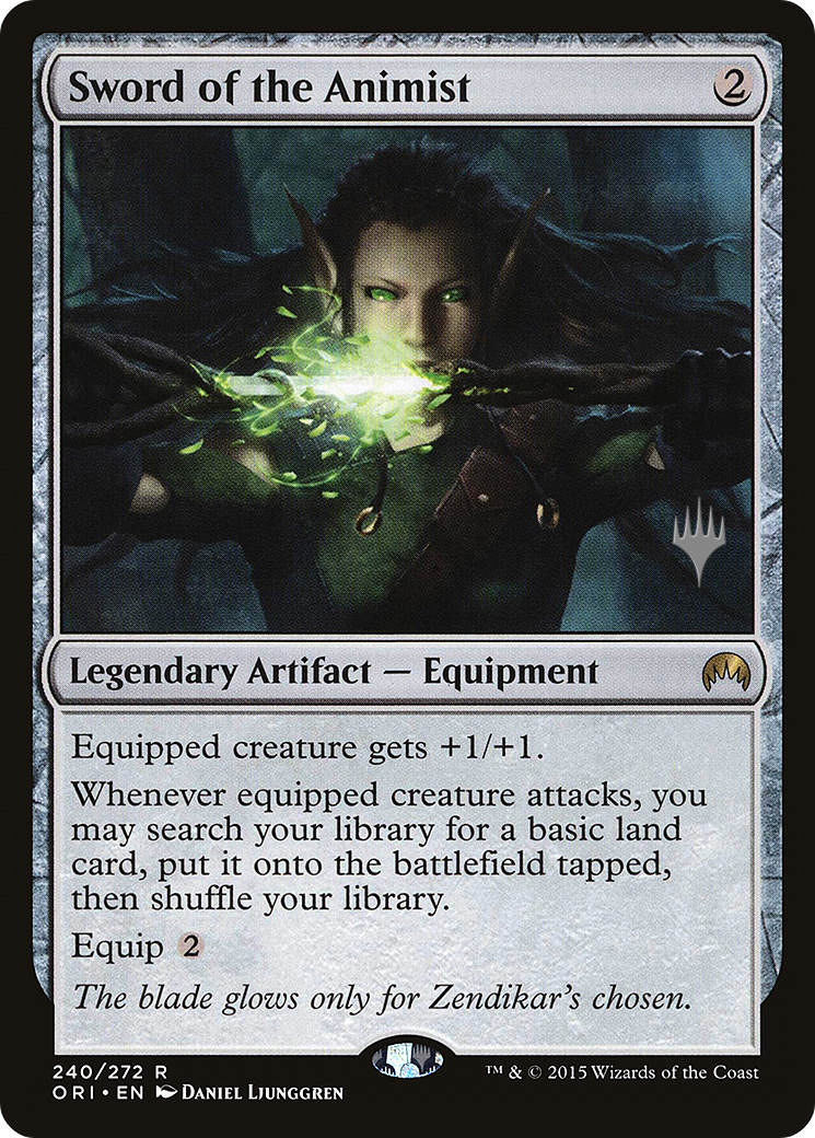 Sword of the Animist (PPTHB-240P) - Magic Origins Promos