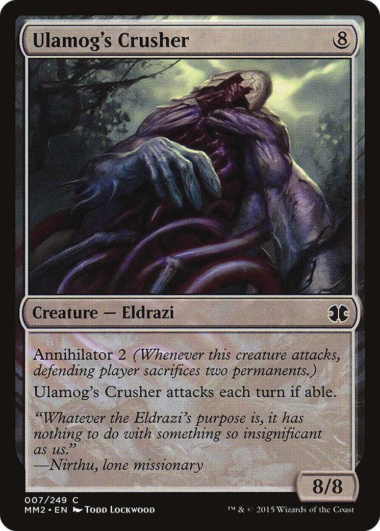 Ulamog's Crusher (MM2-007) - Modern Masters 2015 Foil