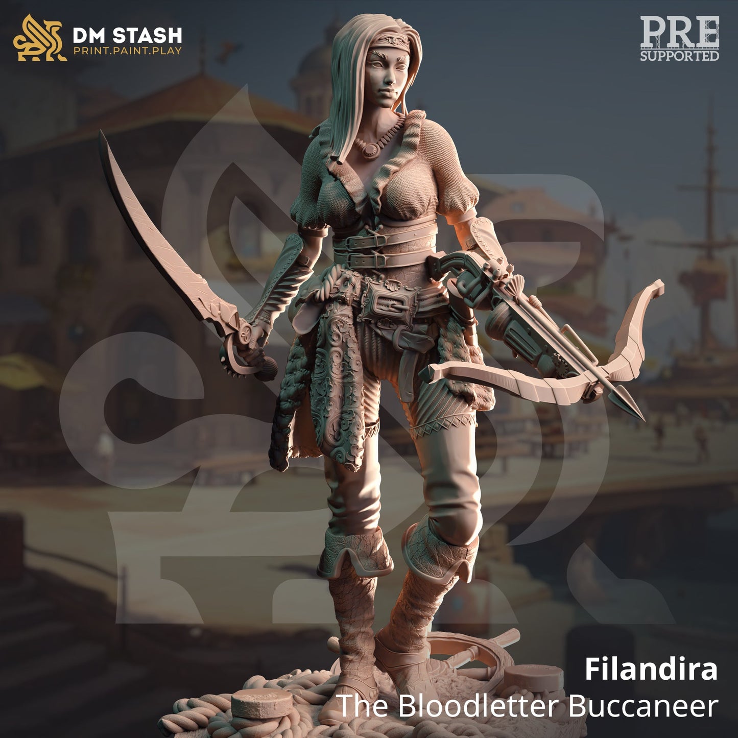 Filandira, The Bloodletter Buccaneer (Female Human Pirate) - Golden Apple Comics