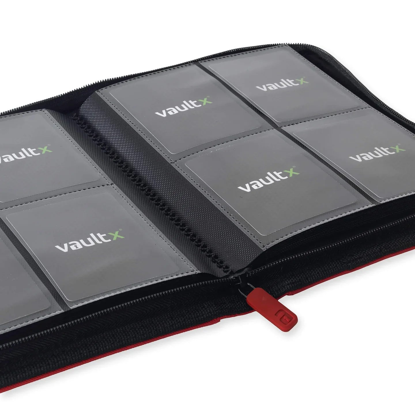 4 Pocket Exo-Tec Zip Binder : Fire Red