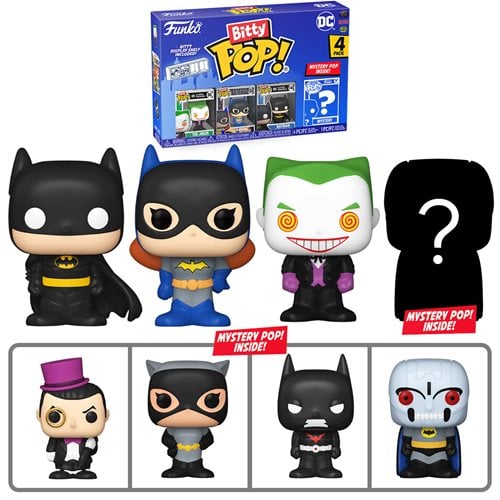 Funko Bitty Pop! Batman 1966 Mini-Figure 4-Pack - Select Set(s) - Golden Apple Comics