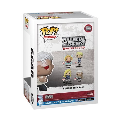 Funko Pop! 1486 - Fullmetal Alchemist: Brotherhood Scar Glow-in-the-Dark Vinyl Figure - Entertainment Earth Exclusive - Golden Apple Comics