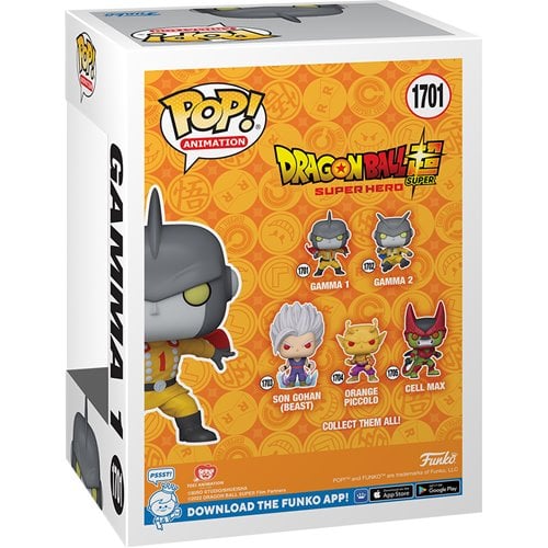 Funko Pop! Animation 1701 Dragon Ball Super: Super Hero Gamma 1 Vinyl Figure