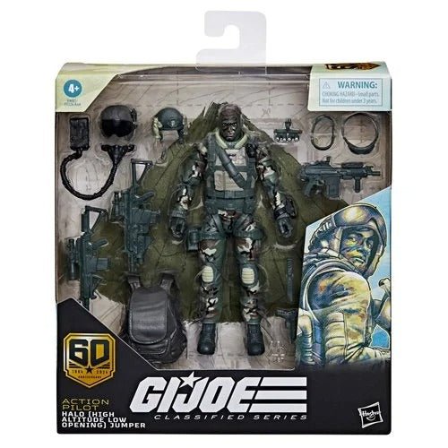 G.I. Joe Classified Series 60th Anniversary 6-Inch Action Pilot HALO Jumper Action Figure