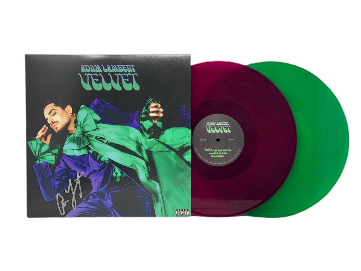 Adam Lambert - Velvet (Autographed Purple & Green Color Vinyl)