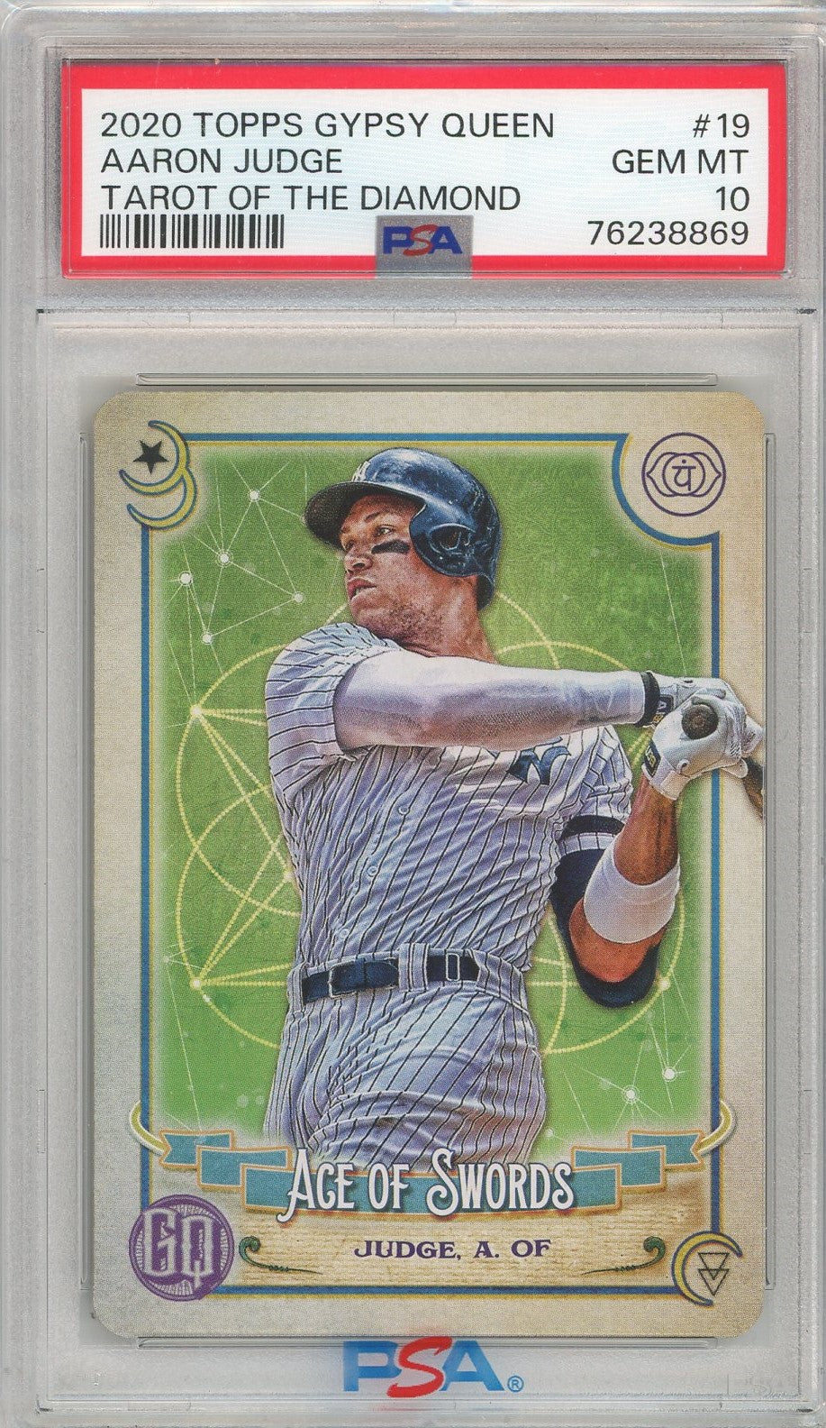 aaron judge graded cards Graded 2020 Topps Gypsy Queen Aaron Judge #19 Tarot Of The Diamond Bas