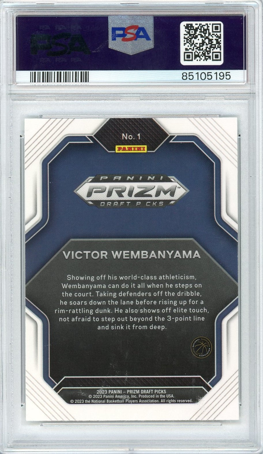 Graded 2023 Panini Prizm Draft Picks Victor Wembanyama #1 Fireworks Rookie RC Basketball Card PSA 10 Gem Mint - Golden Apple Comics