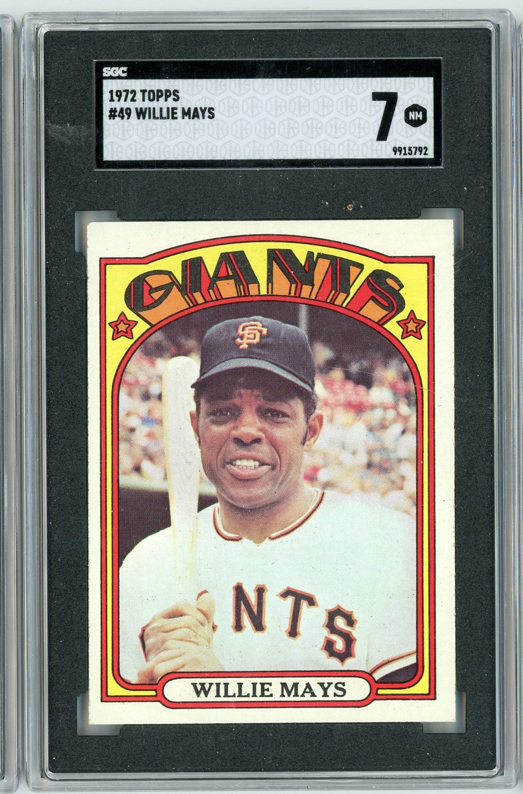 baseball cards graded near me Graded 1972 Topps Willie Mays #49 Baseball Card SGC 7 Near Mint
