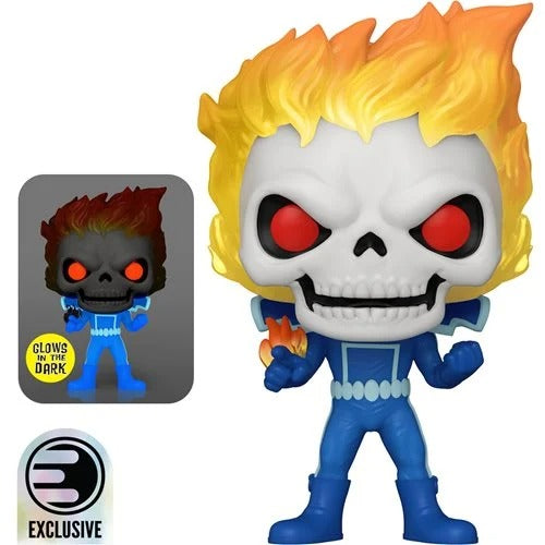 Funko Pop! 1559 Marvel Strange Tales Ghost Rider Glow-in-the-Dark Vinyl Figure - Entertainment Earth Exclusive