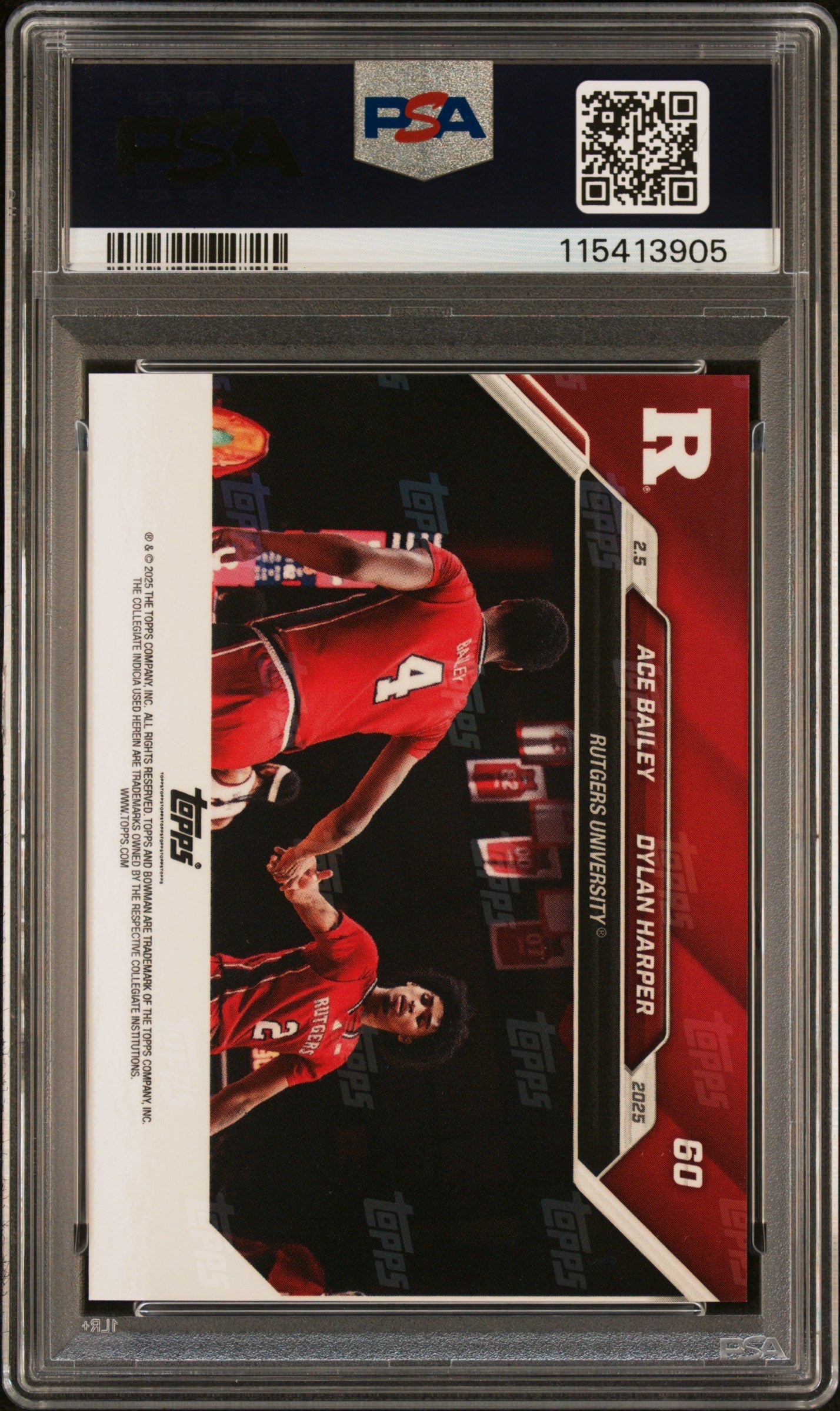 Graded 2024 Topps Bowman U Now Dylan Harper/Ace Bailey #60 Rookie RC Basketball Card PSA 10 Gem Mint
