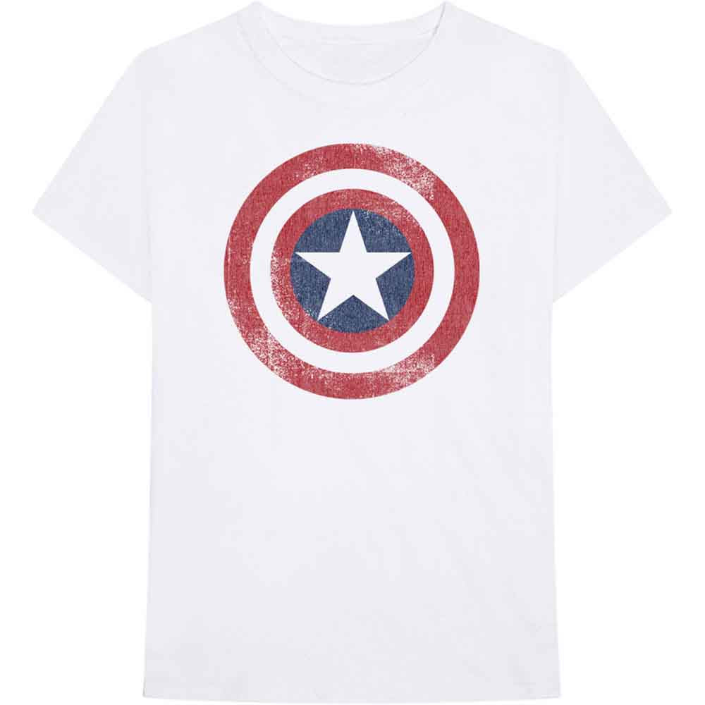 Captain America Distressed Shield (T-Shirt)