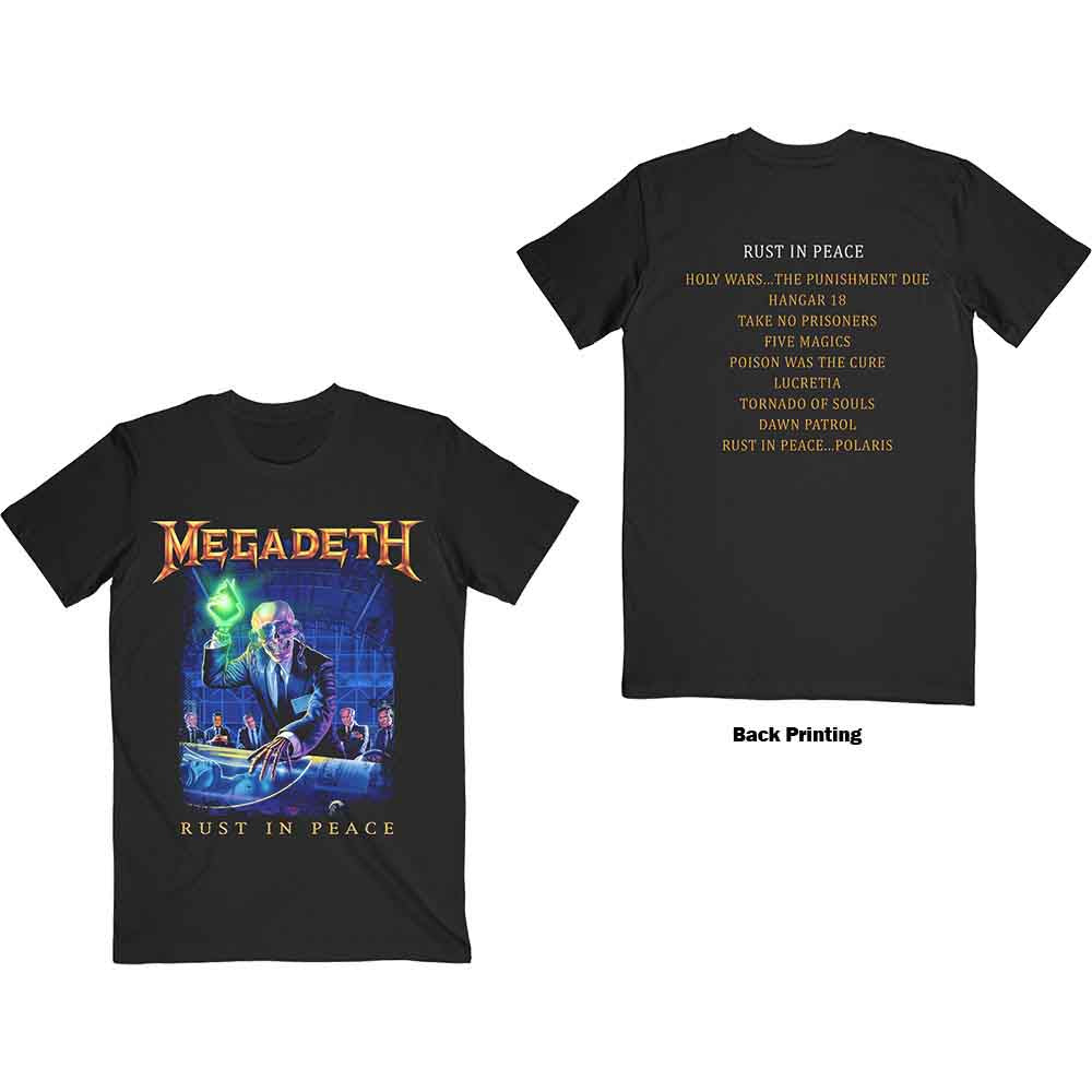 Rust In Peace Track list (T-Shirt)