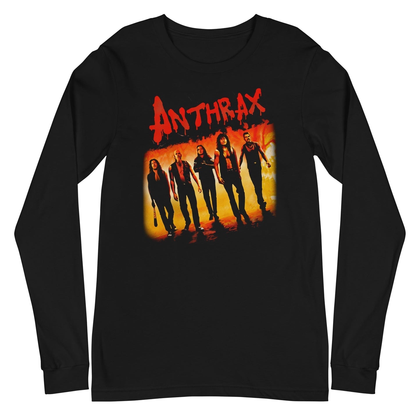 Anthrax - Slanted Band Long Sleeve T-Shirt ()