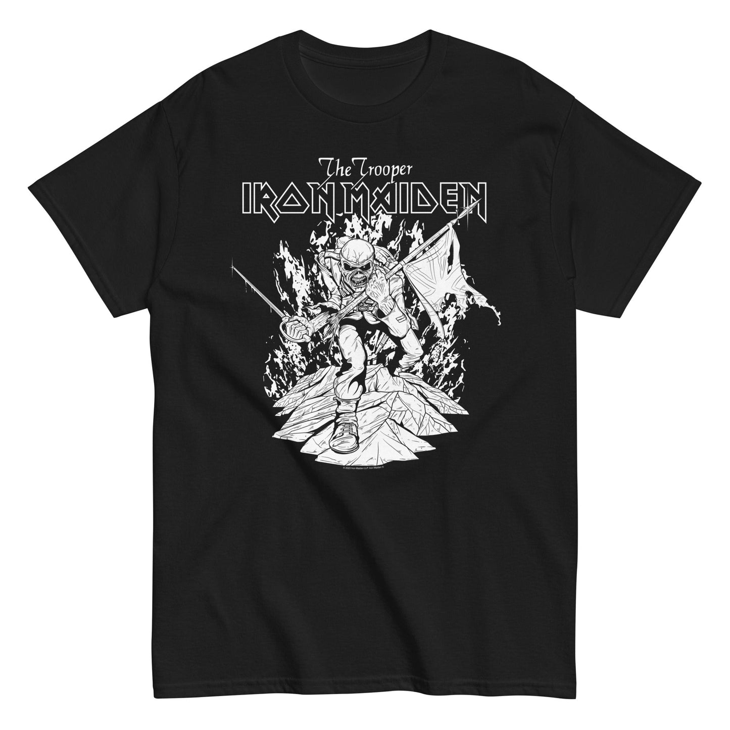 Iron Maiden - Trooper Black and White T-Shirt ()