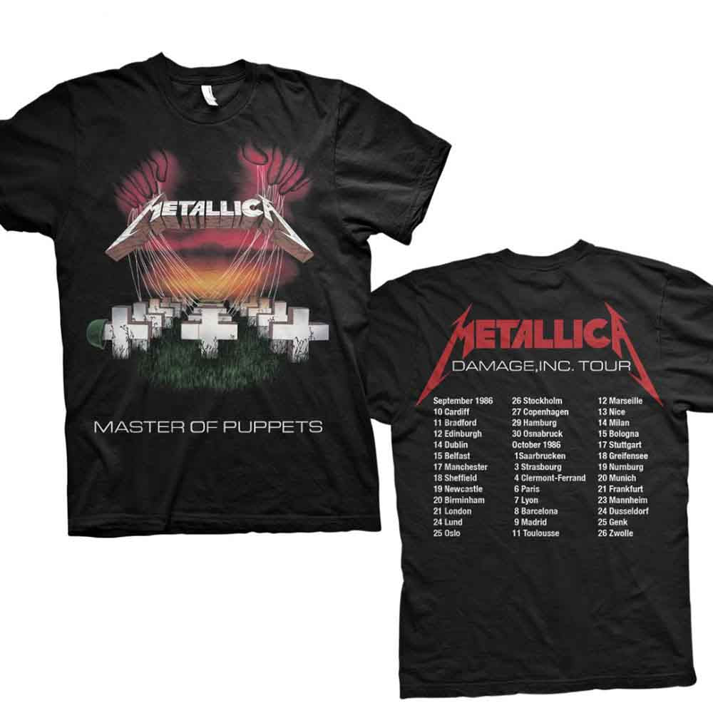 Master of Puppets European Tour '86. (T-Shirt)
