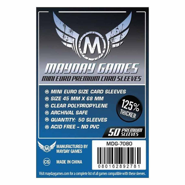 Mayday Deck Protector: Mini Euro Card Sleeves (100ct)