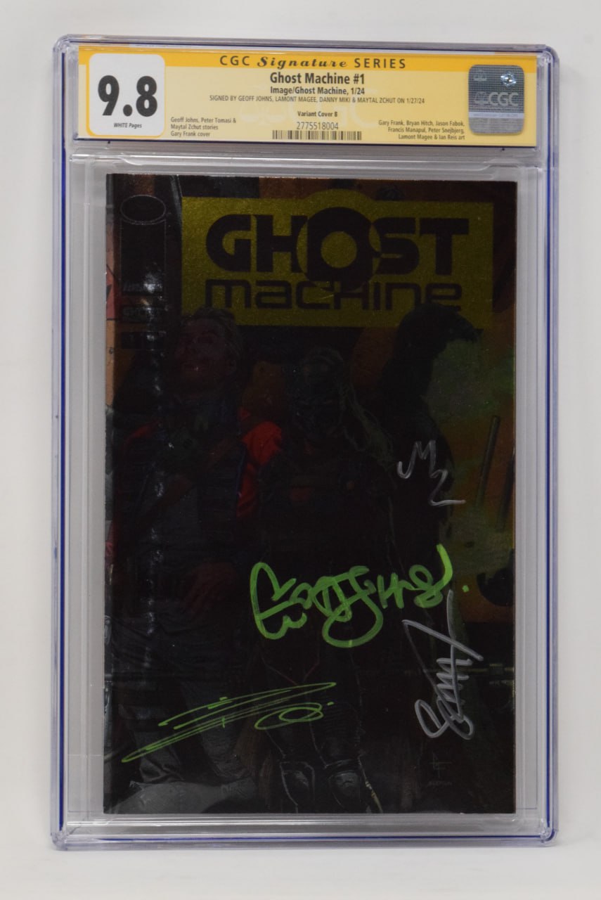 Ghost Machine (One Shot) B Gary Frank Foil Variant SIGNED Geoff Johns (01/24/2024) Image