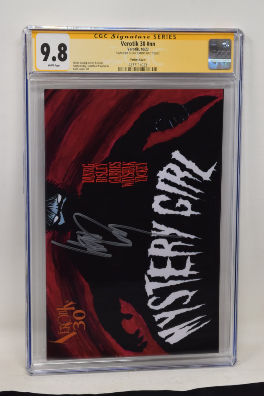 Verotik 30 Mystery Girl CGC SS 9.8 SIGNED Glenn Danzig (10/18/2023) Verotik - Golden Apple Comics