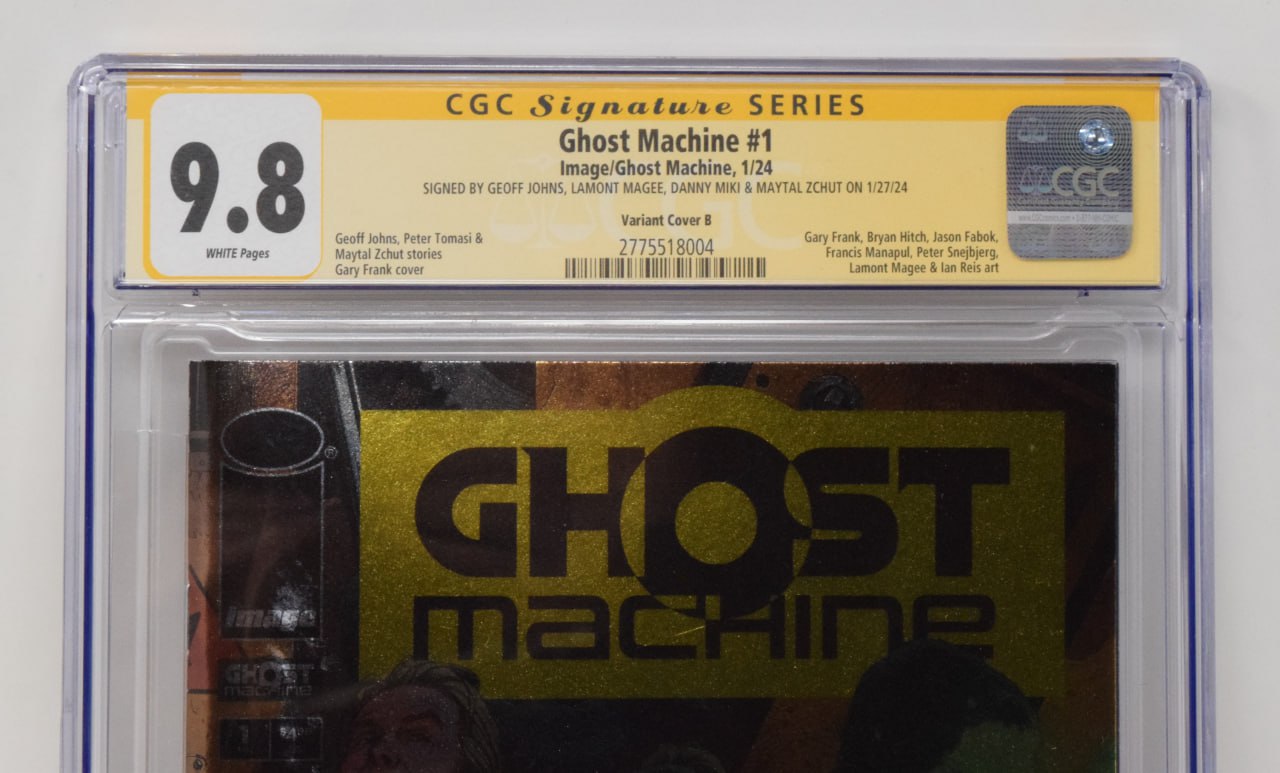 Ghost Machine (One Shot) B Gary Frank Foil Variant SIGNED Geoff Johns (01/24/2024) Image