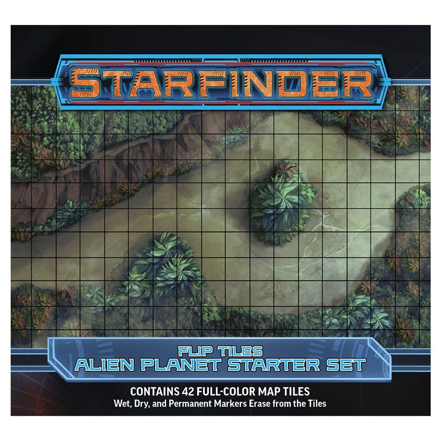 Starfinder: Flip-Tiles - Alien Planet Starter Set - Golden Apple Comics