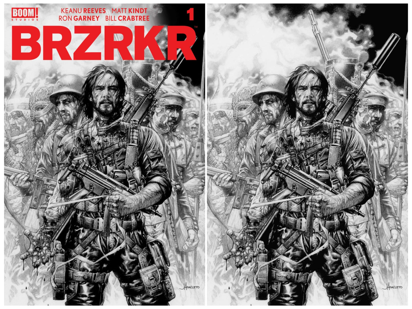 BRZRKR (BERZERKER) #1 SSCO JAY ANACLETO TRADE DRESS & VIRGIN VARIANT SET 2021