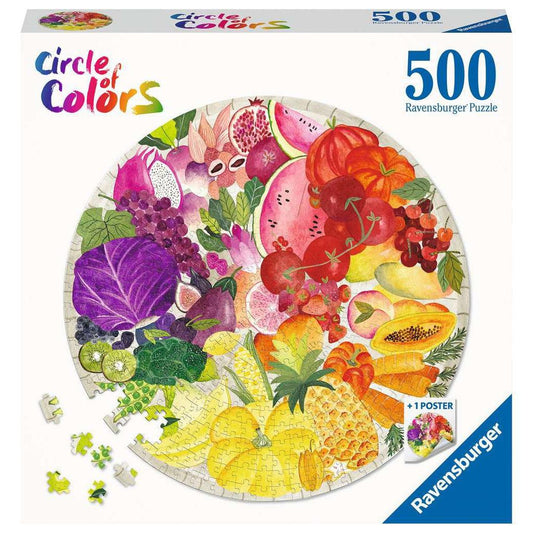 Circle of Colors: Fruits and Vegetables 500 Piece Puzzle
